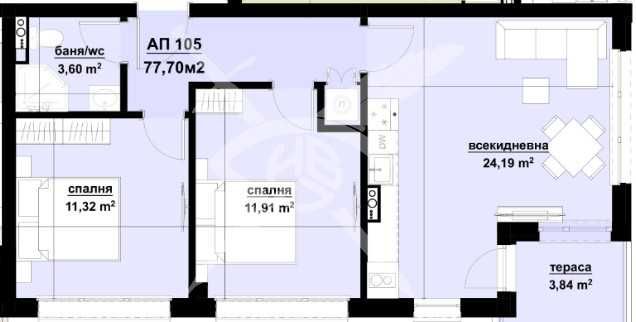 Тристаен апартамент в Созопол - 77 кв.м за 772 €/кв.м - Снимка #1