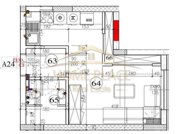 Едностаен апартамент в Варна, Владислав Варненчик - 48 кв.м за 1186 €/кв.м - Снимка #1