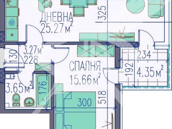 Двустаен апартамент в Пловдив, Изгрев - 75 кв.м за 1202 €/кв.м - Снимка #1