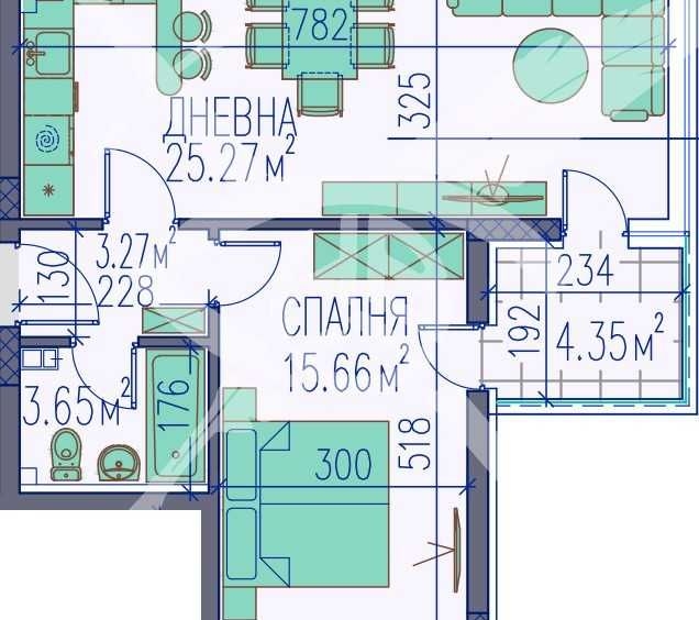 Двустаен апартамент в Пловдив, Изгрев - 75 кв.м за 1202 €/кв.м - Снимка #1