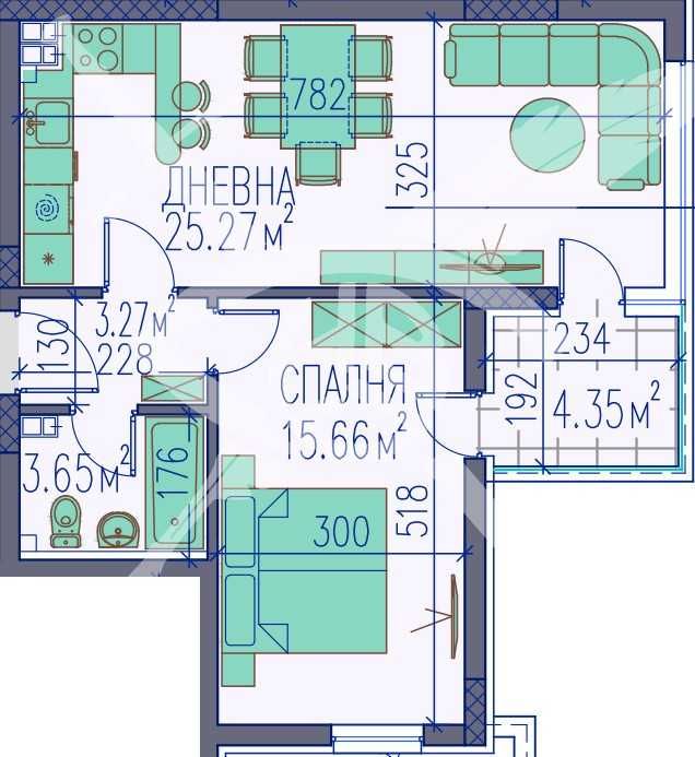 Двустаен апартамент в Пловдив, Изгрев - 75 кв.м за 1202 €/кв.м - Снимка #1