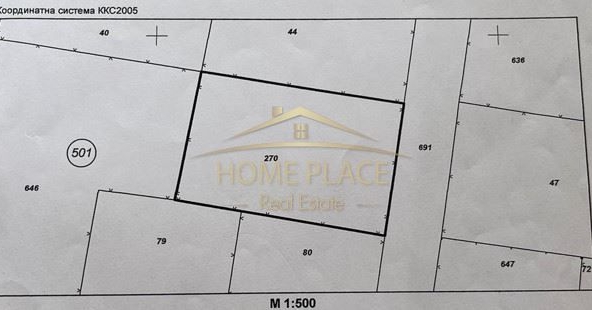 Парцел в с. Кичево, Област Варна - 579 кв.м за 104 €/кв.м - Снимка #1