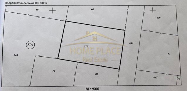 Парцел в с. Кичево, Област Варна - 579 кв.м за 104 €/кв.м - Снимка #1