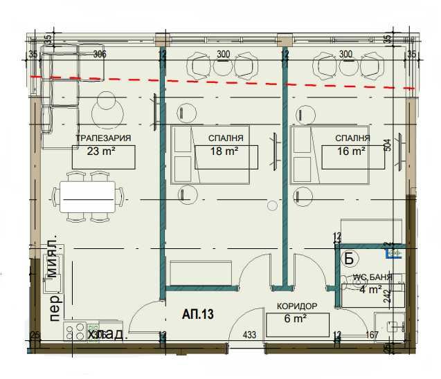 Тристаен апартамент в Търговище, Вароша - 88 кв.м за 1102 €/кв.м - Снимка #1