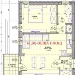 Двустаен апартамент в с. Владая, Област София-град - 62 кв.м за 890 €/кв.м - Снимка #1