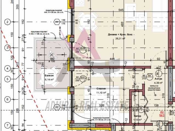 Двустаен апартамент в к.к. Св.Св. Константин и Елена - 76 кв.м за 1732 €/кв.м - Снимка #1