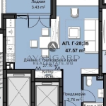 Едностаен апартамент в Пловдив, Христо Смирненски - 57 кв.м за 1593 €/кв.м - Снимка #1