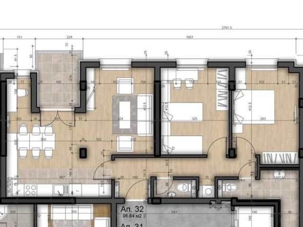 Тристаен апартамент в София, Надежда 4 - 123 кв.м за 816 €/кв.м - Снимка #1