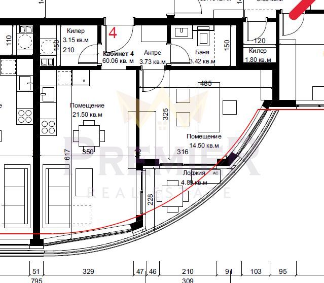 Двустаен апартамент в Варна, Гръцка махала - 69 кв.м за 969 €/кв.м - Снимка #1