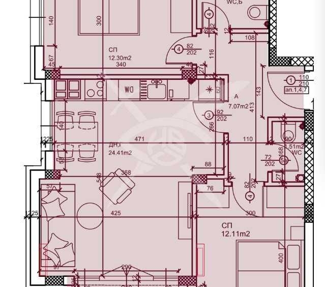 Тристаен апартамент в Пловдив, Западен - 97 кв.м за 1250 €/кв.м - Снимка #1