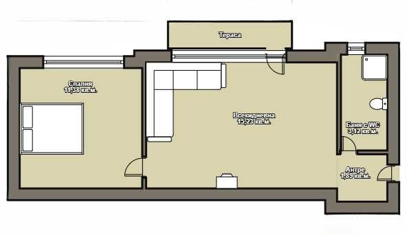 Двустаен апартамент в Варна, Възраждане 3 - 52 кв.м за 1327 €/кв.м - Снимка #1