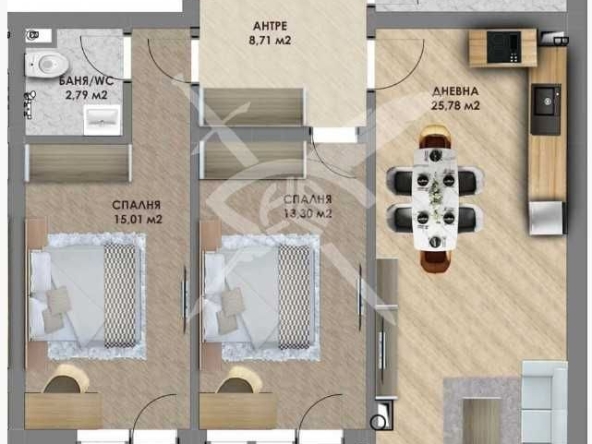 Тристаен апартамент в Пловдив, Христо Смирненски - 104 кв.м за 929 €/кв.м - Снимка #1