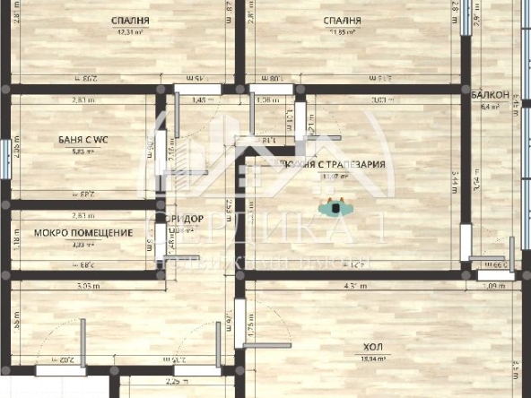 Тристаен апартамент в София, Сердика - 100 кв.м за 2100 €/кв.м - Снимка #1