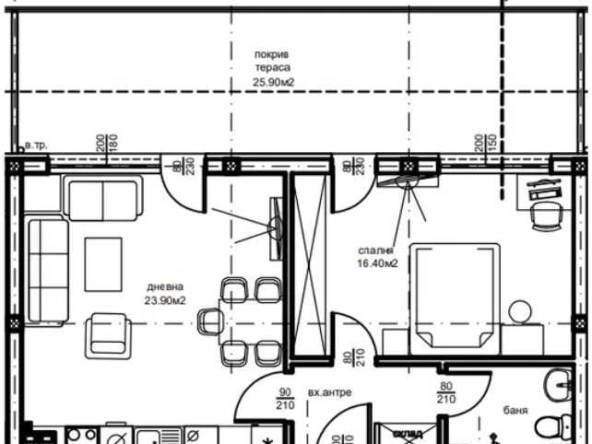 Тристаен апартамент в Пловдив, Южен - 95 кв.м за 591 €/кв.м - Снимка #1