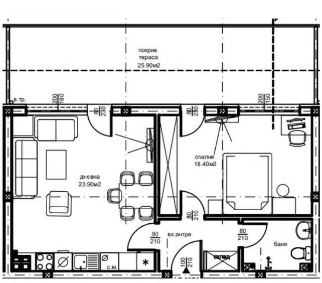 Тристаен апартамент в Пловдив, Южен - 95 кв.м за 591 €/кв.м - Снимка #1