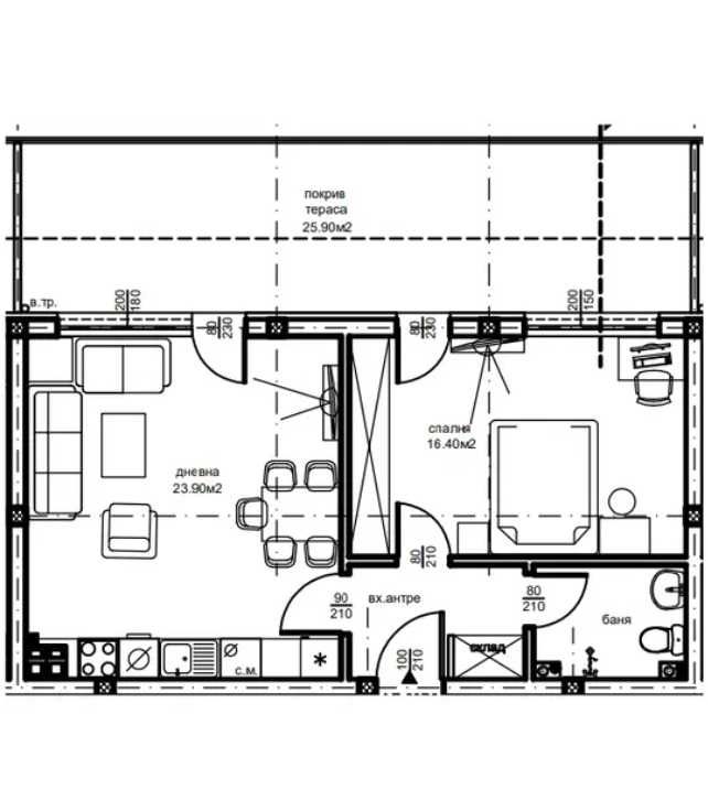 Тристаен апартамент в Пловдив, Южен - 95 кв.м за 591 €/кв.м - Снимка #1
