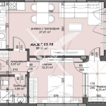 Двустаен апартамент в Пловдив, Тракия - 74 кв.м за 1258 €/кв.м - Снимка #1