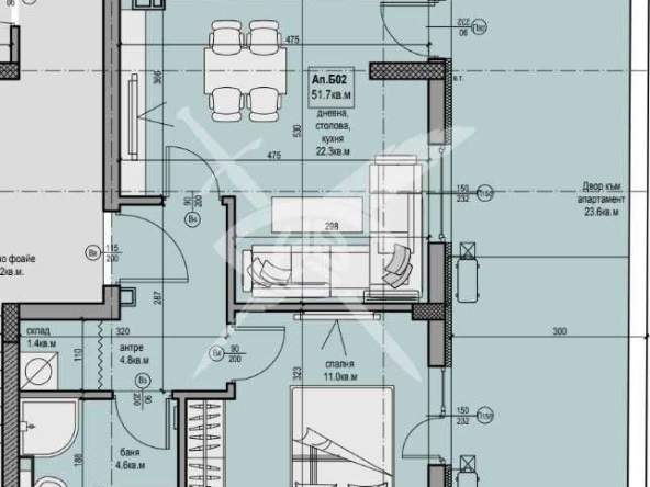Двустаен апартамент в Пловдив, Христо Смирненски - 61 кв.м за 1099 €/кв.м - Снимка #1
