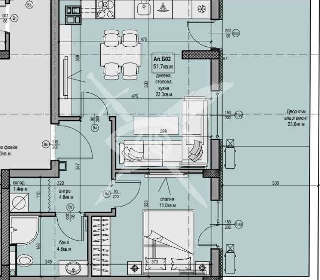 Двустаен апартамент в Пловдив, Христо Смирненски - 61 кв.м за 1099 €/кв.м - Снимка #1