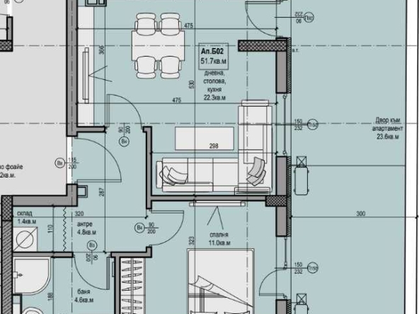 Двустаен апартамент в Пловдив, Прослав - 61 кв.м за 1148 €/кв.м - Снимка #1
