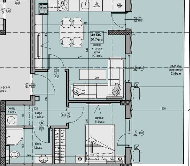 Двустаен апартамент в Пловдив, Прослав - 61 кв.м за 1148 €/кв.м - Снимка #1