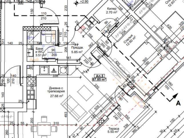 Двустаен апартамент в Пловдив, Тракия - 79 кв.м за 580 €/кв.м - Снимка #1