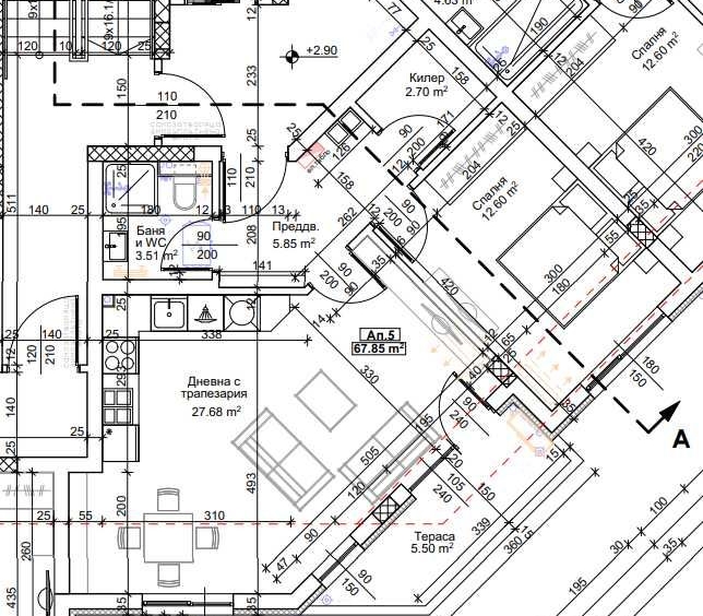 Двустаен апартамент в Пловдив, Тракия - 79 кв.м за 580 €/кв.м - Снимка #1