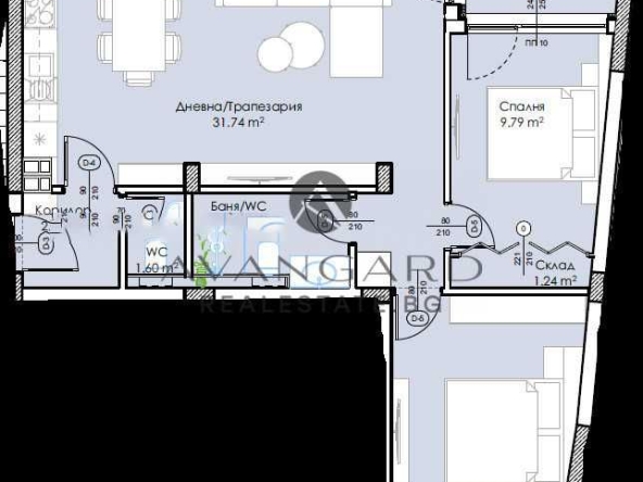 Тристаен апартамент в Пловдив, Център - 96 кв.м за 790 €/кв.м - Снимка #1