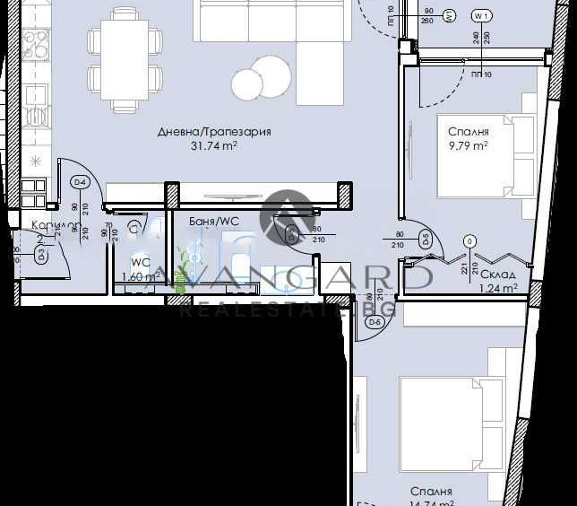 Тристаен апартамент в Пловдив, Център - 96 кв.м за 790 €/кв.м - Снимка #1