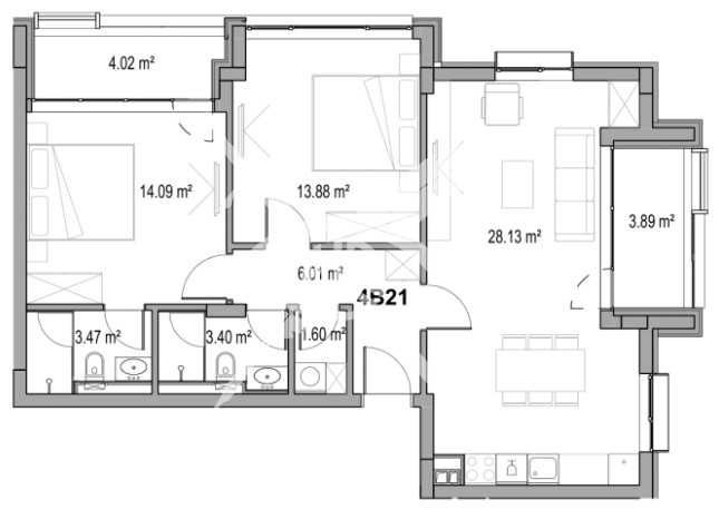 Тристаен апартамент в Пловдив, Христо Смирненски - 113 кв.м за 1653 €/кв.м - Снимка #1