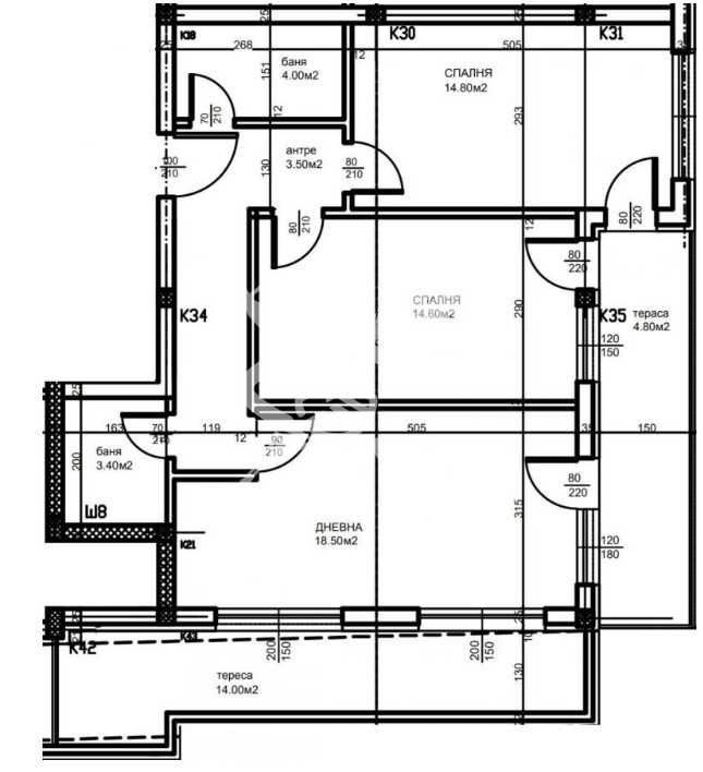 Двустаен апартамент в Пловдив, Тракия - 99 кв.м за 1500 €/кв.м - Снимка #1