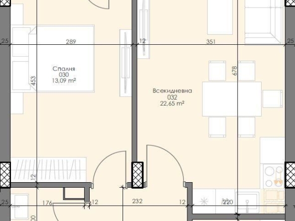Двустаен апартамент в София, Сердика - 80 кв.м за 3125 €/кв.м - Снимка #1