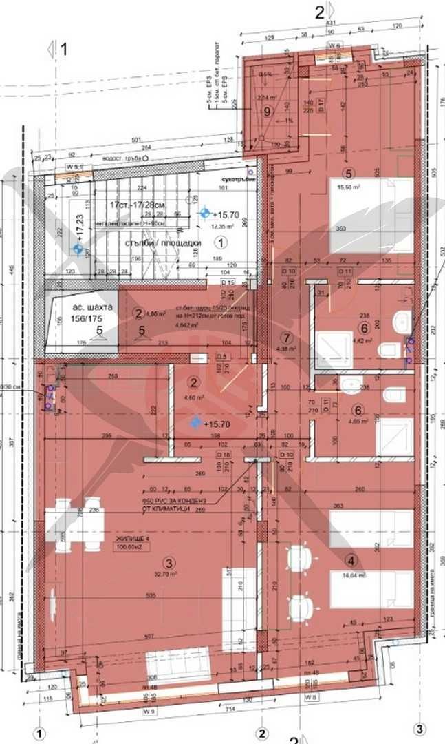 Тристаен апартамент в София, Банишора - 130 кв.м за 2046 €/кв.м - Снимка #1
