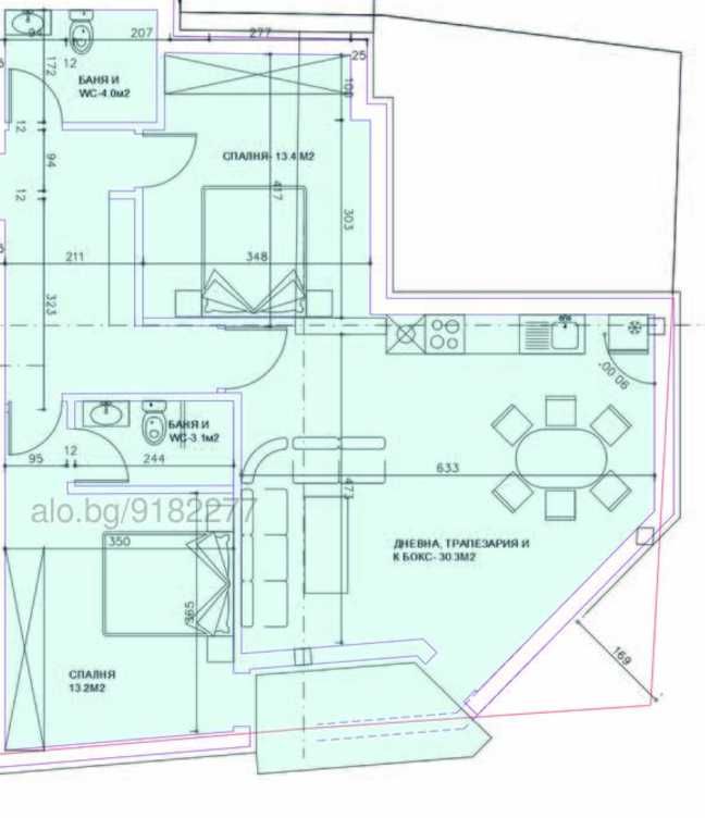 Тристаен апартамент в Пловдив, Център - 115 кв.м за 2000 €/кв.м - Снимка #1
