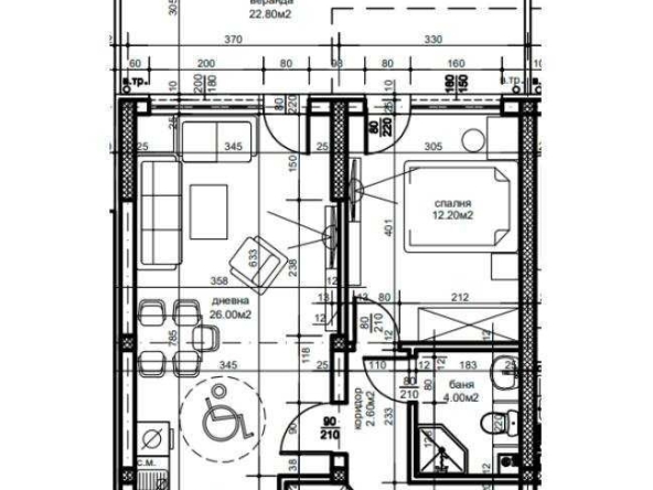 Двустаен апартамент в Пловдив, Южен - 67 кв.м за 1044 €/кв.м - Снимка #1