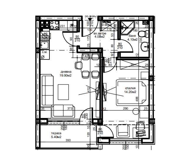 Двустаен апартамент в Пловдив, Южен - 70 кв.м за 872 €/кв.м - Снимка #1