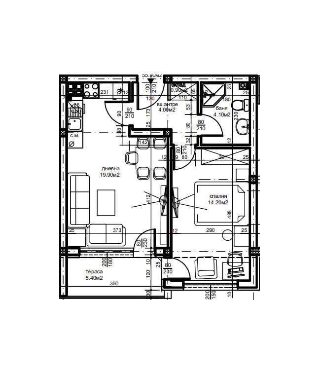 Двустаен апартамент в Пловдив, Южен - 70 кв.м за 872 €/кв.м - Снимка #1