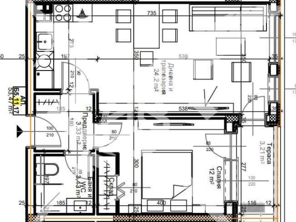 Двустаен апартамент в Пловдив, Остромила - 64 кв.м за 1314 €/кв.м - Снимка #1