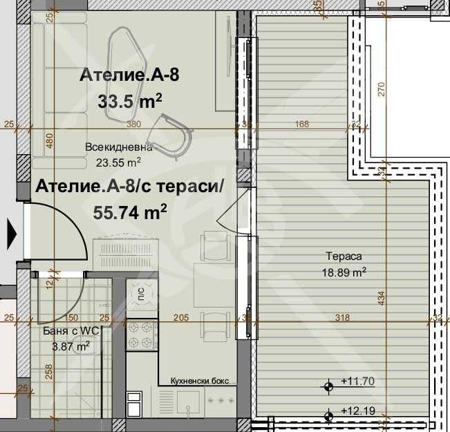 Едностаен апартамент в Пловдив, Христо Смирненски - 65 кв.м за 752 €/кв.м - Снимка #1