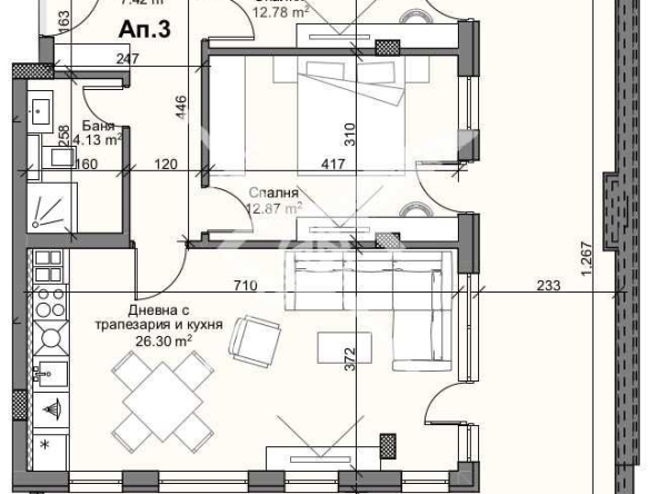 Тристаен апартамент в Пловдив, Кършияка - 155 кв.м за 1893 €/кв.м - Снимка #1