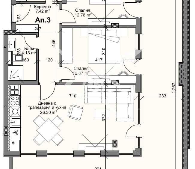 Тристаен апартамент в Пловдив, Кършияка - 155 кв.м за 1893 €/кв.м - Снимка #1