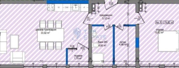 Двустаен апартамент в Павликени - 75 кв.м за 793 €/кв.м - Снимка #1