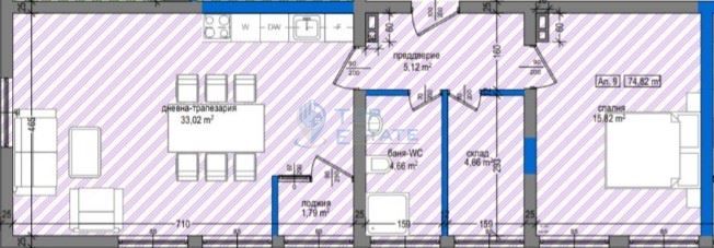 Двустаен апартамент в Павликени - 75 кв.м за 793 €/кв.м - Снимка #1