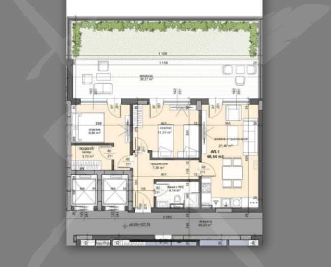 Тристаен апартамент в Пловдив, Тракия - 79 кв.м за 872 €/кв.м - Снимка #1