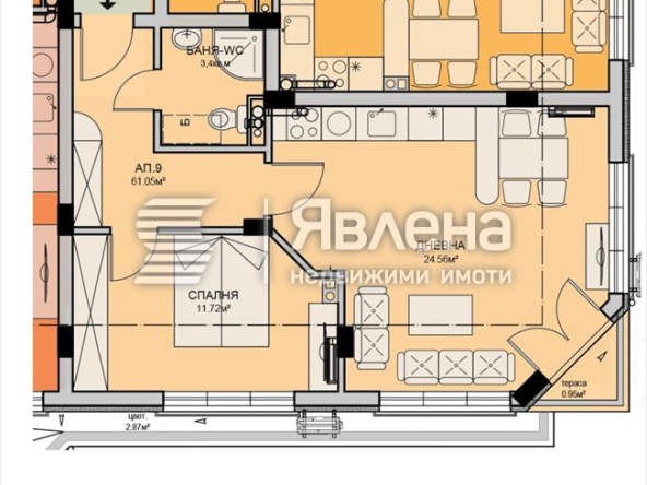 Двустаен апартамент в Бургас, Меден рудник - зона В - 77 кв.м за 751 €/кв.м - Снимка #1
