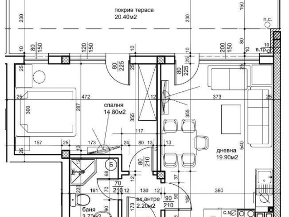 Двустаен апартамент в Пловдив, Христо Смирненски - 75 кв.м за 840 €/кв.м - Снимка #1