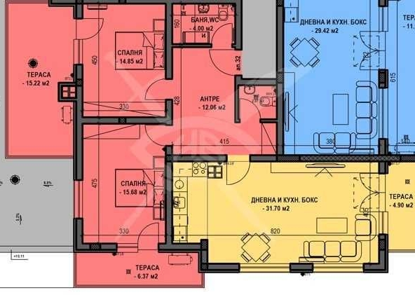Тристаен апартамент в Пловдив, Остромила - 145 кв.м за 941 €/кв.м - Снимка #1