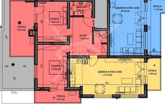 Тристаен апартамент в Пловдив, Остромила - 145 кв.м за 941 €/кв.м - Снимка #1