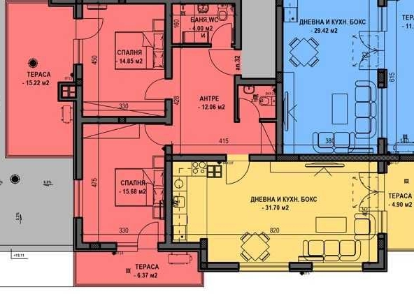 Тристаен апартамент в Пловдив, Остромила - 145 кв.м за 941 €/кв.м - Снимка #1