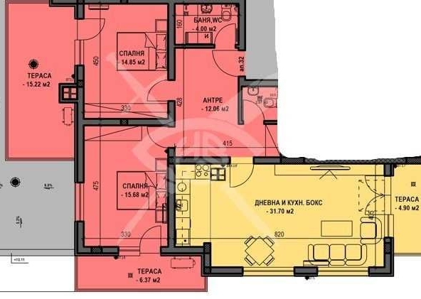 Тристаен апартамент в Пловдив, Остромила - 145 кв.м за 920 €/кв.м - Снимка #1